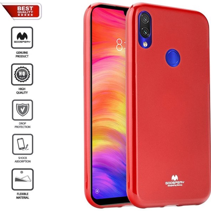Raudonas goospery silikoninis 1.5 mm. storio dėklas (REDMI 7) Raudonas goospery silikoninis 1.5 mm. storio dėklas (REDMI 7)
